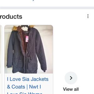 Women's Black Utility Jacket with Faux Fur